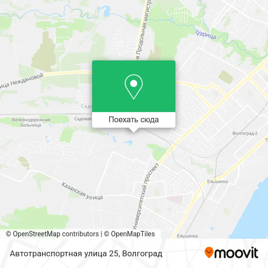 Карта Автотранспортная улица 25
