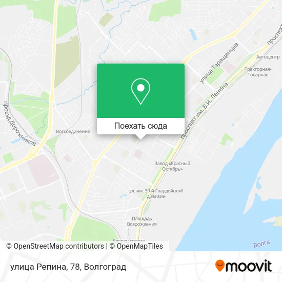Карта улица Репина, 78