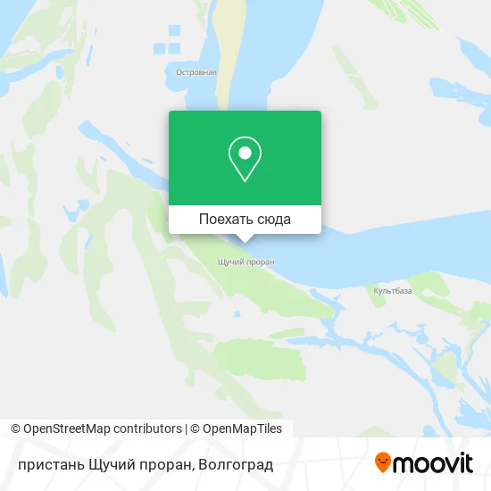 Карта пристань Щучий проран