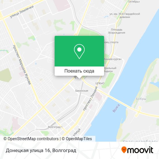 Карта Донецкая улица 16