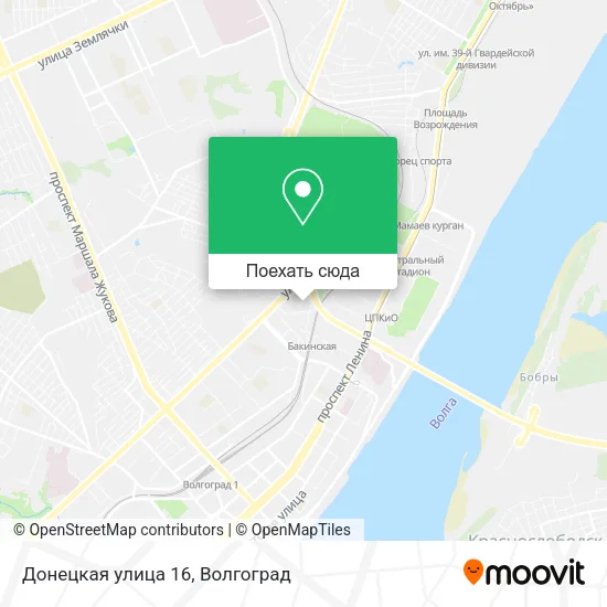 Карта Донецкая улица 16