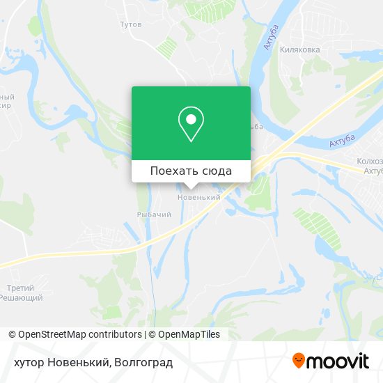 Карта хутор Новенький