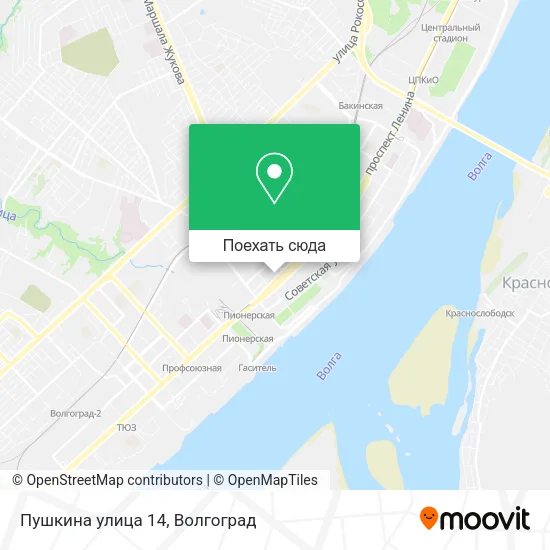 Карта Пушкина улица 14