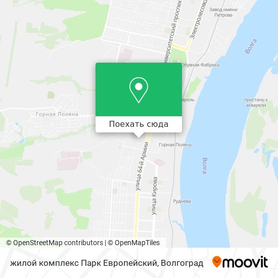 Карта жилой комплекс Парк Европейский