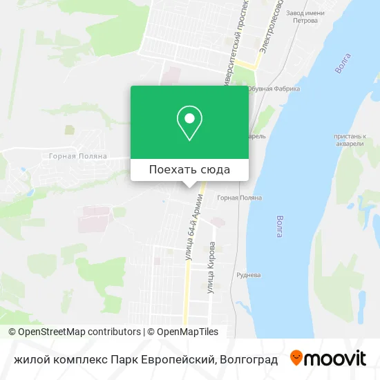 Карта жилой комплекс Парк Европейский