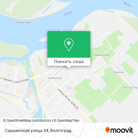 Карта Саушинская улица 34