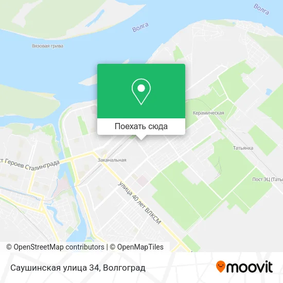 Карта Саушинская улица 34