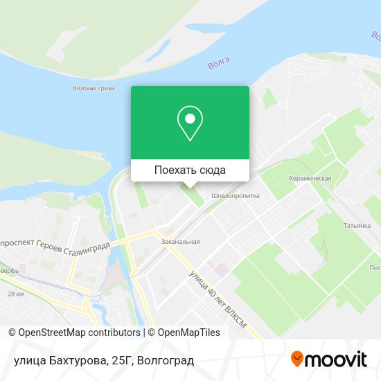 Карта улица Бахтурова, 25Г