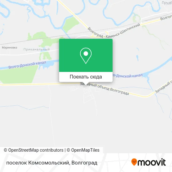 Карта поселок Комсомольский