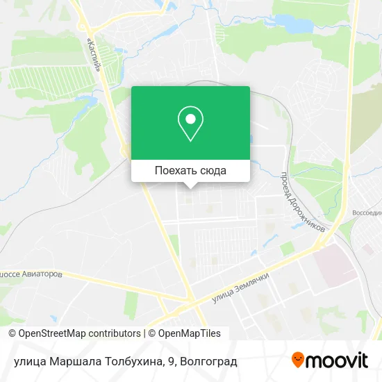 Карта улица Маршала Толбухина, 9