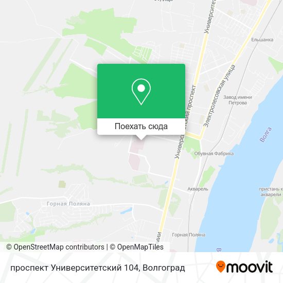 Карта проспект Университетский 104