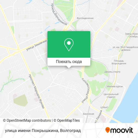 Карта улица имени Покрышкина