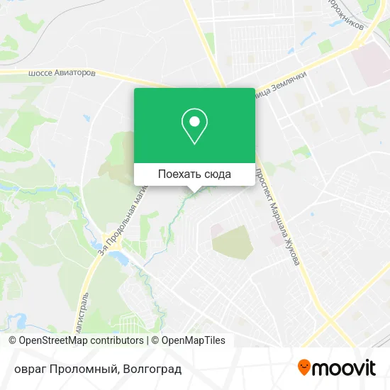 Карта овраг Проломный