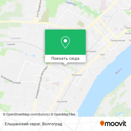Карта Ельшанский овраг