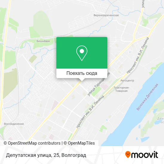 Карта Депутатская улица, 25