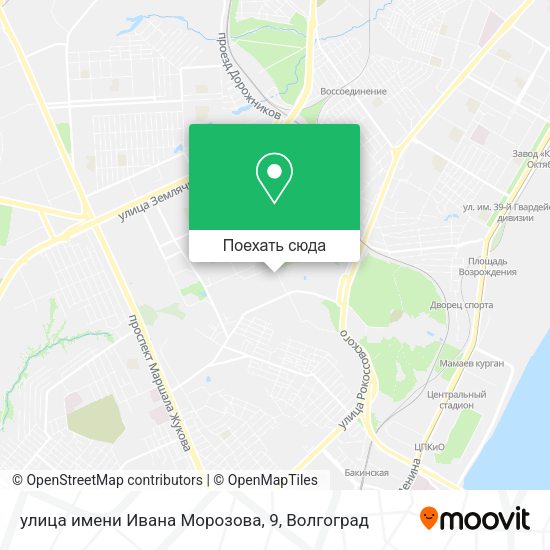 Карта улица имени Ивана Морозова, 9