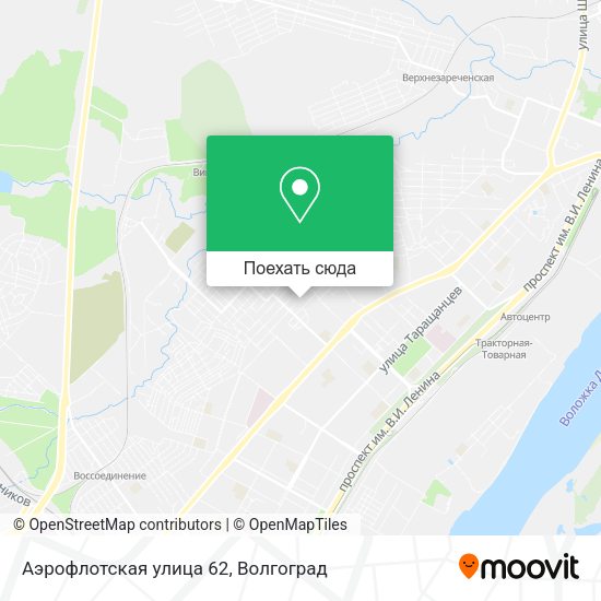 Карта Аэрофлотская улица 62