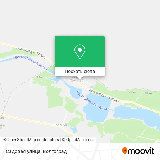 Карта Садовая улица