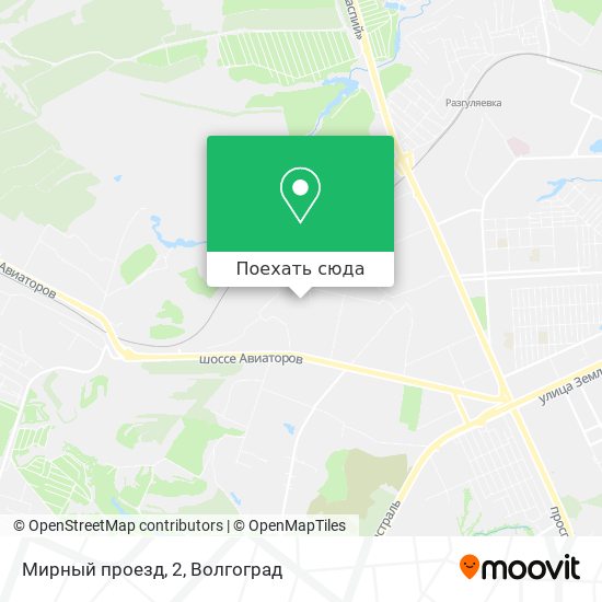 Карта Мирный проезд, 2