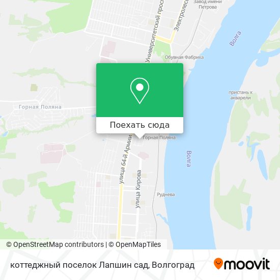Карта коттеджный поселок Лапшин сад