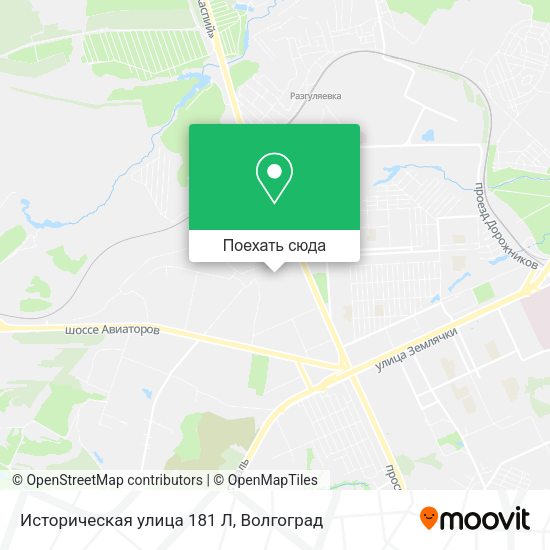 Карта Историческая улица 181 Л