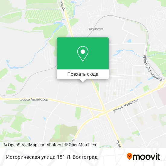 Карта Историческая улица 181 Л