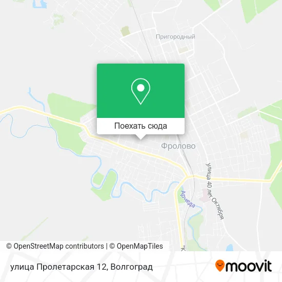 Карта улица Пролетарская 12
