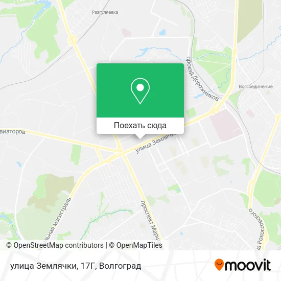 Карта улица Землячки, 17Г