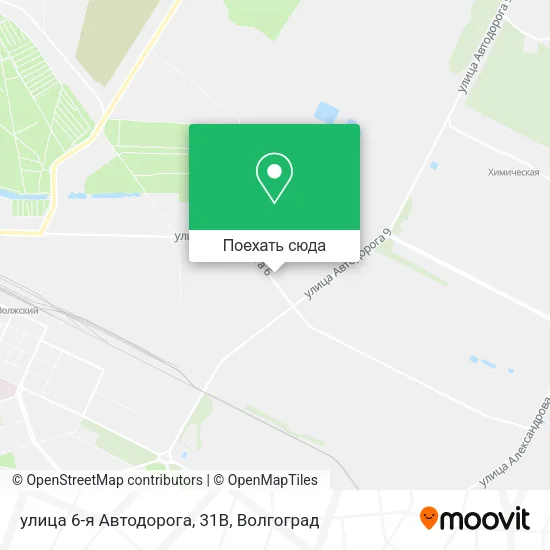 Карта улица 6-я Автодорога, 31В