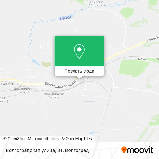 Карта Волгоградская улица, 31