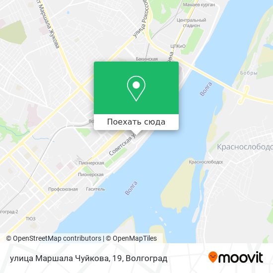 Карта улица Маршала Чуйкова, 19