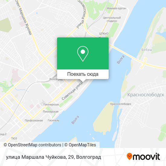 Карта улица Маршала Чуйкова, 29
