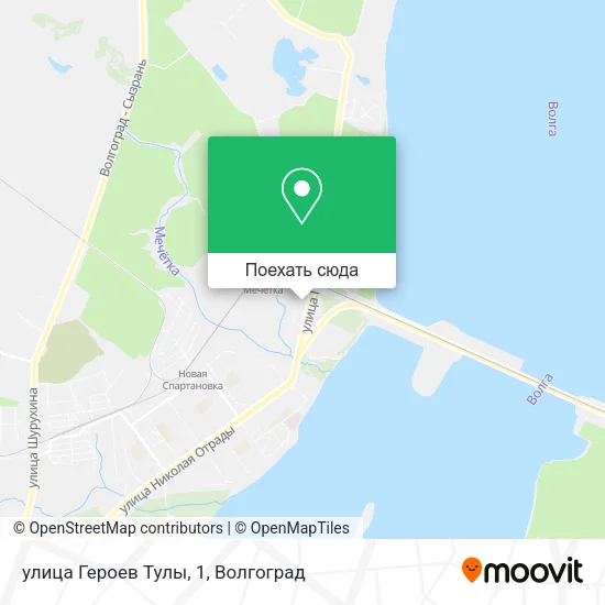 Карта улица Героев Тулы, 1