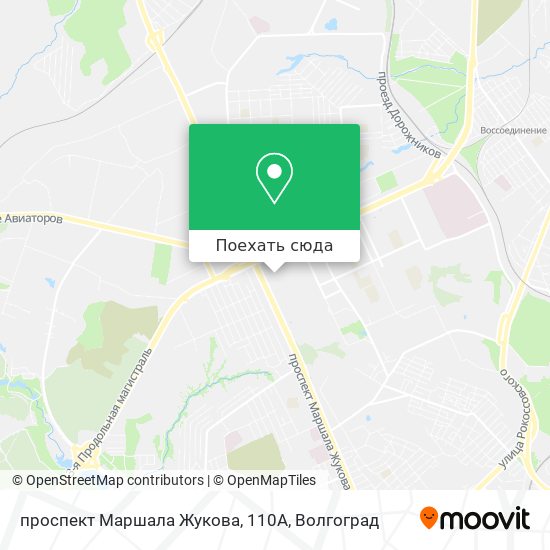 Карта проспект Маршала Жукова, 110А