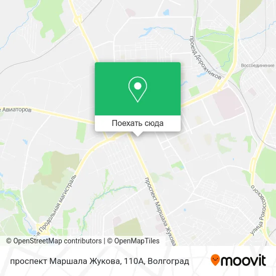 Карта проспект Маршала Жукова, 110А