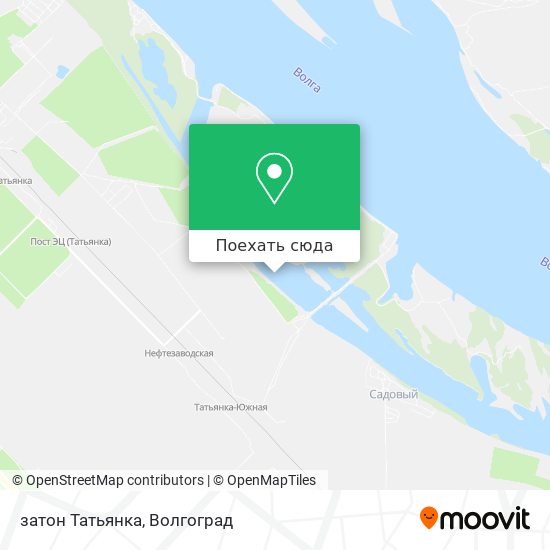 Карта затон Татьянка