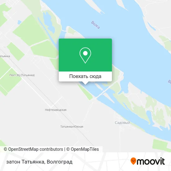 Карта затон Татьянка