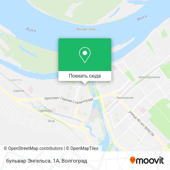 Карта бульвар Энгельса, 1А