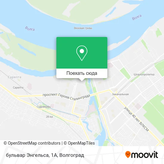 Карта бульвар Энгельса, 1А