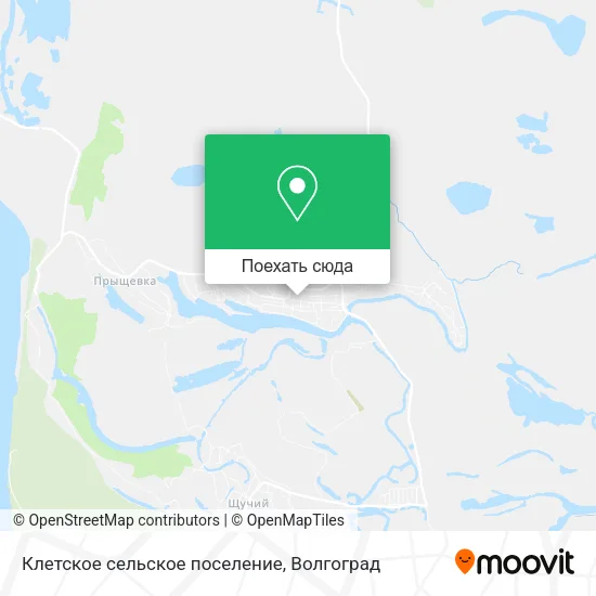Карта Клетское сельское поселение