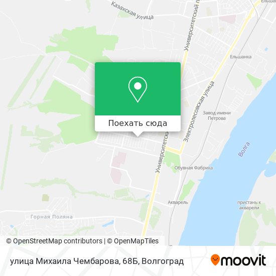 Карта улица Михаила Чембарова, 68Б