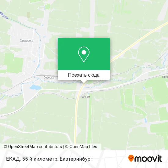 Карта ЕКАД, 55-й километр