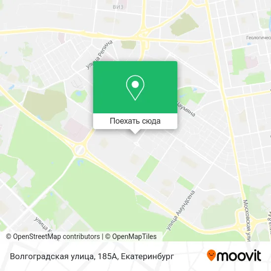Карта Волгоградская улица, 185А