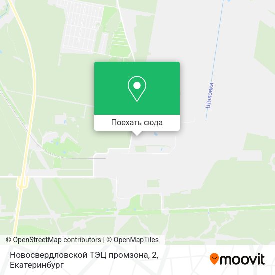 Карта Новосвердловской ТЭЦ промзона, 2