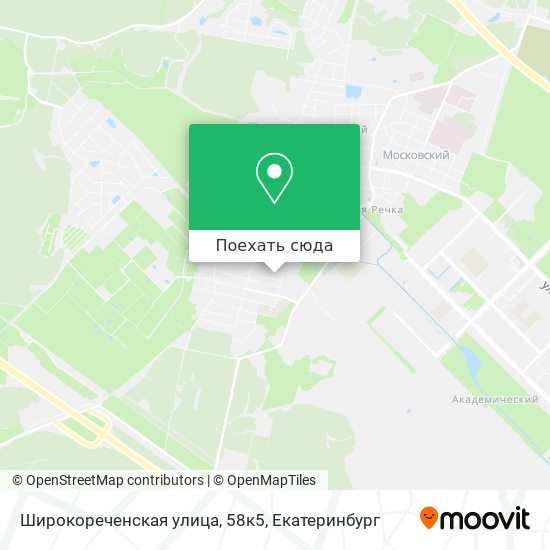 Карта Широкореченская улица, 58к5