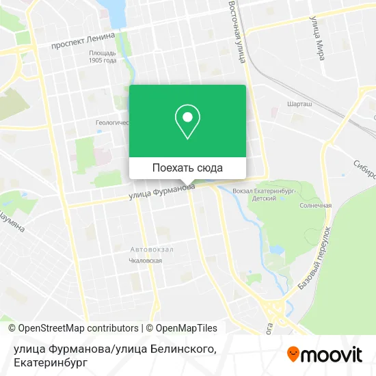 Карта улица Фурманова / улица Белинского