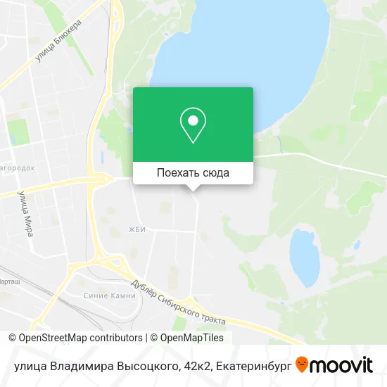 Карта улица Владимира Высоцкого, 42к2