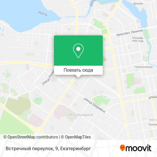 Карта Встречный переулок, 9