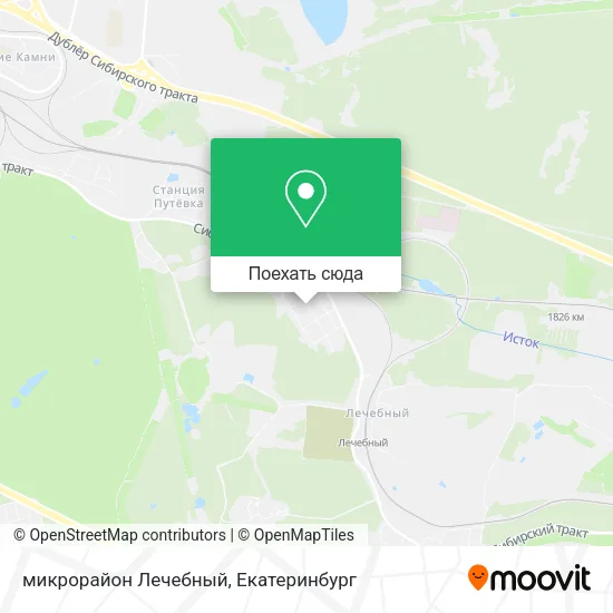 Карта микрорайон Лечебный