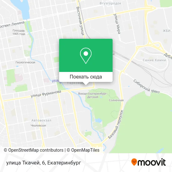 Карта улица Ткачей, 6
